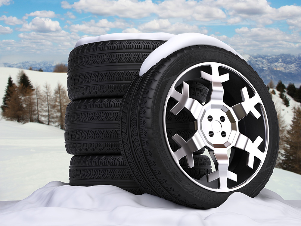 Winter tires are designed with special compounds which maintain their elasticity at low temperatures.